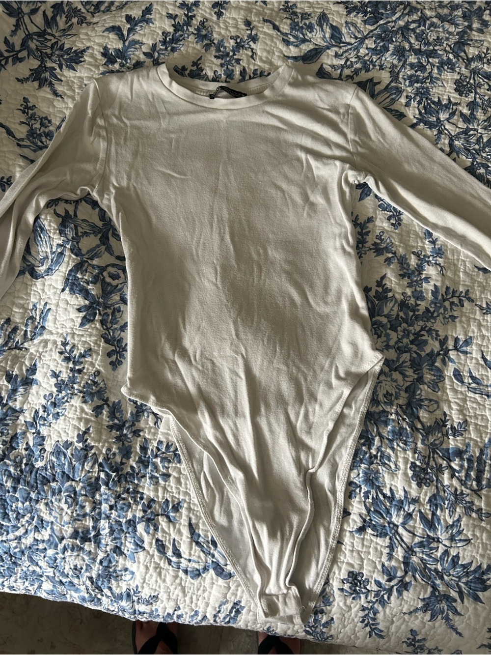 Zara White Crew Neck T-Shirt